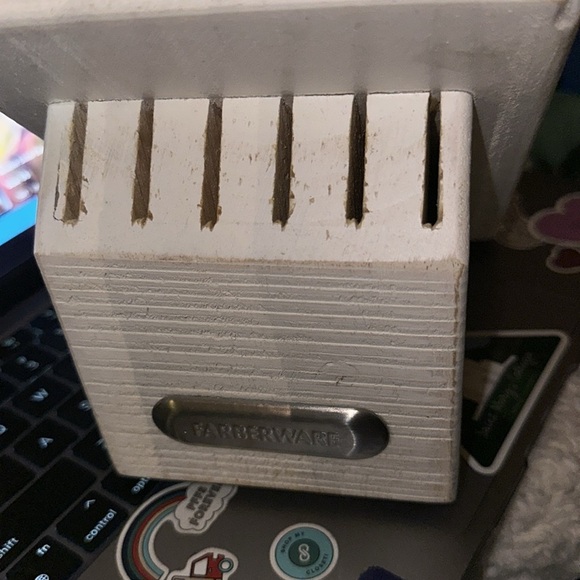 Farberware 14-Piece Knife space Whitewash Block - Picture 2 of 5